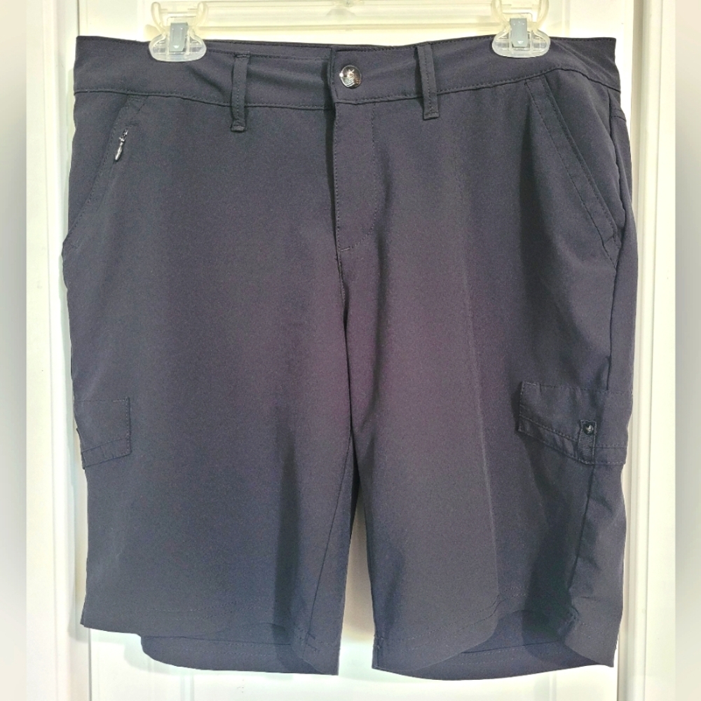 Lee Women's Black Active Performance Shorts, Size 8 Medium, Hiking, Outdoor